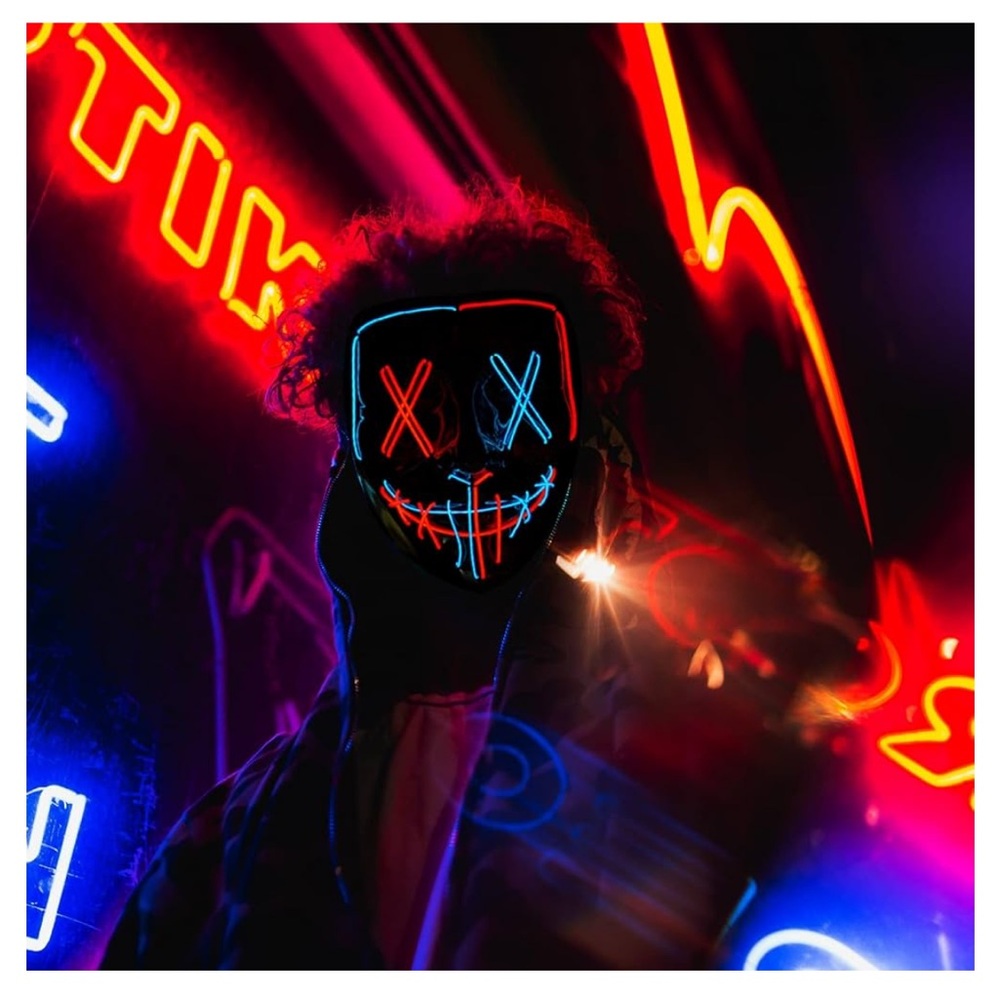 LED Light up Mask 2 pack - Picture 12 of 12